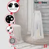 KOTARBAU® Dřevěná lucerna bílá 13,5 x 13,5 x 34 cm Zahradní Náhled obrázku produktu 5