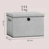 SONGMICS Aufbewahrungsboxen 3er-Set, Ordnungsbox, stapelbar Produktbild-Vorschau 13