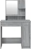 vidaXL Toaletní stolek se zrcadlem Grey Sonoma 86,5x35x136 Náhled obrázku produktu 6