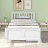 Merax Lit de jeune 90x200cm Lit en bois massif avec sommier Voir les images du produit 8