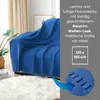 wometo 16er Set WAVE Fleecedecken 120x160 cm – OEKO-TEX ca. Produktbild-Vorschau 2