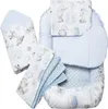 5 Teile, Babynestchen, Krabbeldecke, 100x60x15, Hirsch Igel Produktbild-Vorschau 1