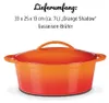 Gusseisen braadpan, ovaal, Orange Shadow, 33 x 25 cm Productafbeelding-voorbeeld 12