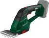 A cordless grass and shrub shear with a battery pack attached. Produktbild-Vorschau