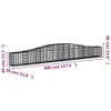 vidaXL Gabion avec arc surélevé 400x30x40/60 cm Fer Voir les images du produit 5