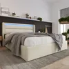 Flieks Boxspring posteľ s matracom 140x200 cm, čalúnená Náhľad obrázku produktu 3