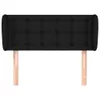 The Living Store Kopfteil mit Ohren Schwarz 103x23x78/88 cm Produktbild-Vorschau 4