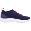A side view of a blue and red Geox sneaker on a white background. Produktbild-Vorschau
