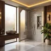 Sprchová Zástěna Rea Heaven 90 Walk-In Štětec Zlato Náhled obrázku produktu 4