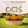 Floranica Bordure de Jardin en bois 10 x 100 cm Nature Voir les images du produit 4