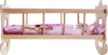 A wooden doll cradle with bedding. Náhľad obrázku produktu