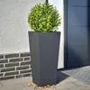 vidaXL Pflanzkübel 2 Stk. Anthrazit 35x35x75 cm Stahl Produktbild-Vorschau 2