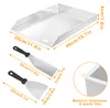 UISEBRT Edelstahl Plancha Grillplatte 30x40cm ohne Griffen Produktbild-Vorschau 7