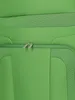 A close-up view of a green suitcase with zippers. Anteprima dell’immagine prodotto