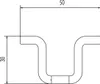 Hailo Steigschutz-Schienen Typ H50 1400mm lang Aluminium Produktbild-Vorschau 2