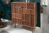 Massives Highboard MARRAKESCH 120cm Mangoholz mit Produktbild-Vorschau 1