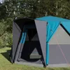 vidaXL Zelt für 6 Personen mit Dach Blau 425 x 396 x 222 cm Produktbild-Vorschau 3