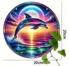 GKA XL Sonnenfänger Delfin bunt 20 cm Buntglas Lichtfänger Produktbild-Vorschau 6