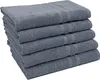 5er Set Duschtücher, 70x140 cm, 100% Baumwolle, grau Produktbild-Vorschau 1