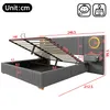 Flieks Hydraulisches Polsterbett 180x200cm mit Usb, Produktbild-Vorschau 5