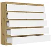 Komoda 140 cm 10 zásuvek skříňka FRAMIRE R-140-S10 artisan Náhled obrázku produktu 6