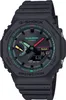 A close-up, front-facing studio shot of a black Casio G-Shock watch. Podgląd zdjęcia produktu