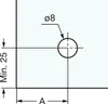 Charnière de porte en verre LAMP® GH34-0CR-K, verre 4-6 mm Voir les images du produit 3