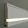 Sockelleiste Hamburger Profil 19 x 115 Weiß MDF foliert RAL Produktbild-Vorschau 2