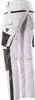 A back view of white work pants with dark gray accents. Náhled obrázku produktu