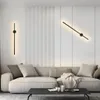 ZMH dvojitá LED nástenná lampa do interiéru, 60 cm, čierna, Náhľad obrázku produktu 5