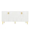 MODFU Kommode Sideboard mit goldenen Griffen und Füße- Produktbild-Vorschau 4