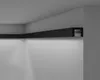 A black LED light strip installed in the corner of a room, along the ceiling and wall. Anteprima dell’immagine prodotto