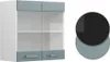 Hängeschrank Vicco R-Line Blau-Grau 60 cm mit Glastüren, Produktbild-Vorschau 7