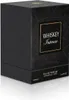 A black perfume box with a geometric pattern and gold lettering. Produktbild-Vorschau