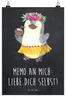 Mr. & Mrs. Panda Bild Pinguin Kokosnuss DIN A0 - Produktbild-Vorschau 1