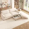 Merax Cloud Sofa 3-Sitzer, Modulares Ecksofa Mit Produktbild-Vorschau 4