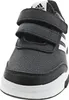 A close-up, front-facing view of a black Adidas Tensaur Sport 2.0 CF shoe for children. Podgląd zdjęcia produktu