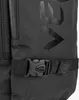 Close-up of a black backpack strap and buckle. Anteprima dell’immagine prodotto