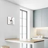 Glasuhr Wanduhr Küchenuhr Echt-Glas 30x30 cm Kaffee Tasse Produktbild-Vorschau 4