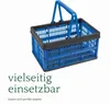Novaliv Boîte pliante bleue - 16L Panier pliable avec anses Voir les images du produit 2