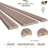 WAVE Lamellen 2,75m HEXIM - MDF Holz Lamellenwand Produktbild-Vorschau 2