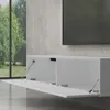 doporro Meuble TV Bas 200x40,2x30cm Armoire TV Blanc Mat Voir les images du produit 4
