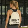 Huuraa Turnbeutel Porto my love 12 Liter Natural Baumwolle Produktbild-Vorschau 2
