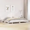 vidaXL Massivholzbett ohne Matratze Weiß 200x200 cm Produktbild-Vorschau 2