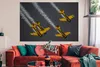 MuchoWow® Poster Flugzeuge - Fliegen - Rauchen 180x120 cm - Produktbild-Vorschau 2