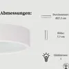STOLARNIA PIKA Deckenleuchte - Holz Runde Deckenlampe Weiß Produktbild-Vorschau 4
