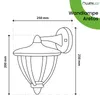 LUMILED Außenwandleuchte Vintage 230V E27 Fassung Wandlampe Produktbild-Vorschau 6
