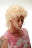 WIG ME UP Perücke Locken Hellblond schulterlang Proll Produktbild-Vorschau 4