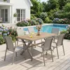 Gartenmöbel Set WINDY mit 1 Tisch und 6 Stühlen aus Alu und Produktbild-Vorschau 1
