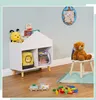 Relaxdays Kinderregal Haus, HxBxT: 67 x 60 x 30 cm, 6 Produktbild-Vorschau 2